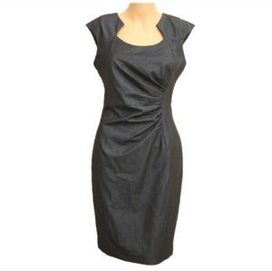 Calvin Klein sheath dress. New with tags, denim accent.